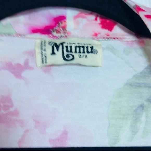 ANTHROPOLOGIE SHOW ME YOUR MUMU STRETCH BOHO WHITE PINK FLORAL SHORT ROBE OSFM - Picture 5 of 10